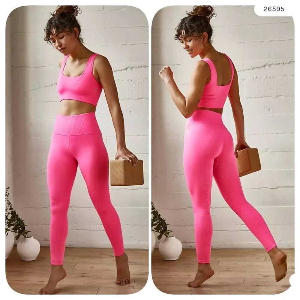 Free People Good Karma Legging in tropical pink Sz Xs/S